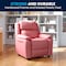 Flash Furniture Kids Recliner, 26" to 39" x 28", Upholstery Color: Pink BT-7985-KID-PINK-GG - alternate 3